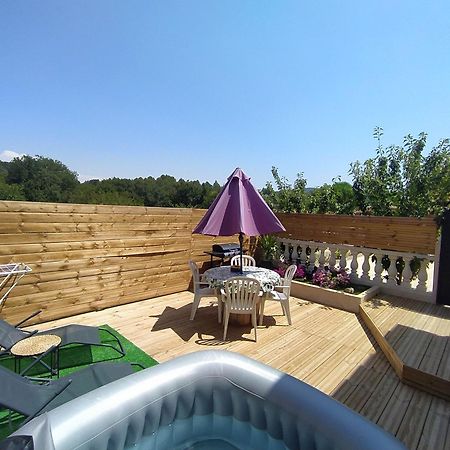 Studio Cosy Avec Terrasse Et Jacuzzi A Disposition De Mai A Aout Rians  Esterno foto