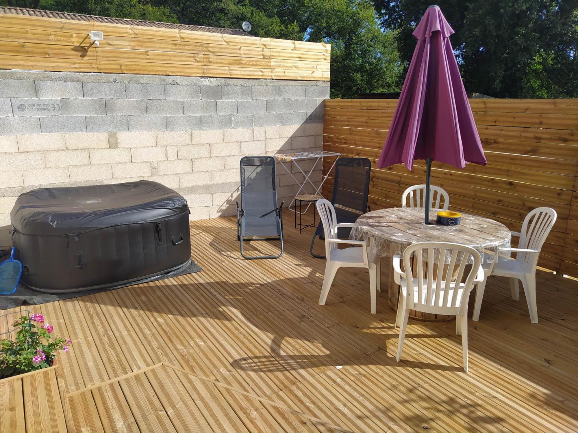 Studio Cosy Avec Terrasse Et Jacuzzi A Disposition De Mai A Aout Rians  Esterno foto